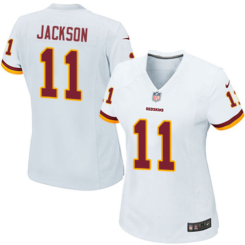 Women's Game DeSean Jackson Nike Jersey White Road - #11 NFL Washington Redskins